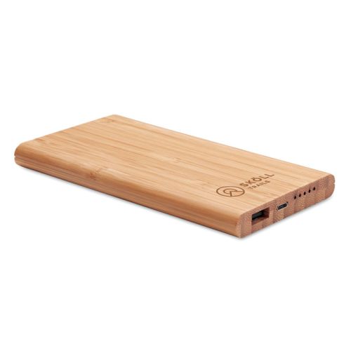 Bamboe powerbank XL - Afbeelding 2